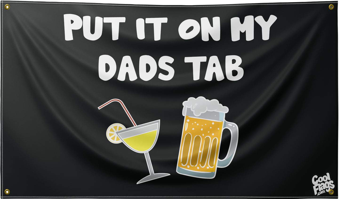 Put it on my dads tab funny flag