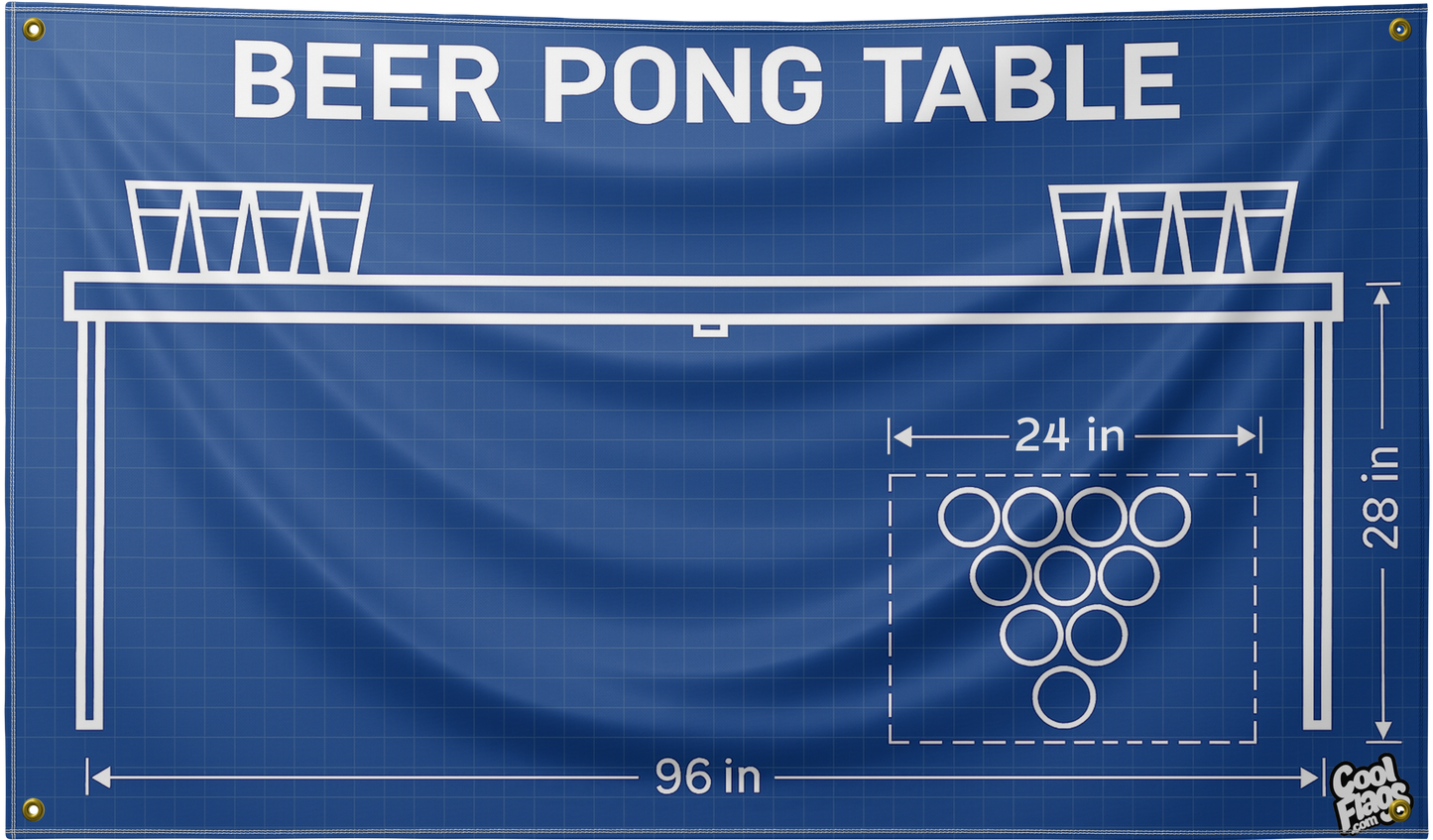 Beer Pong Table Flag