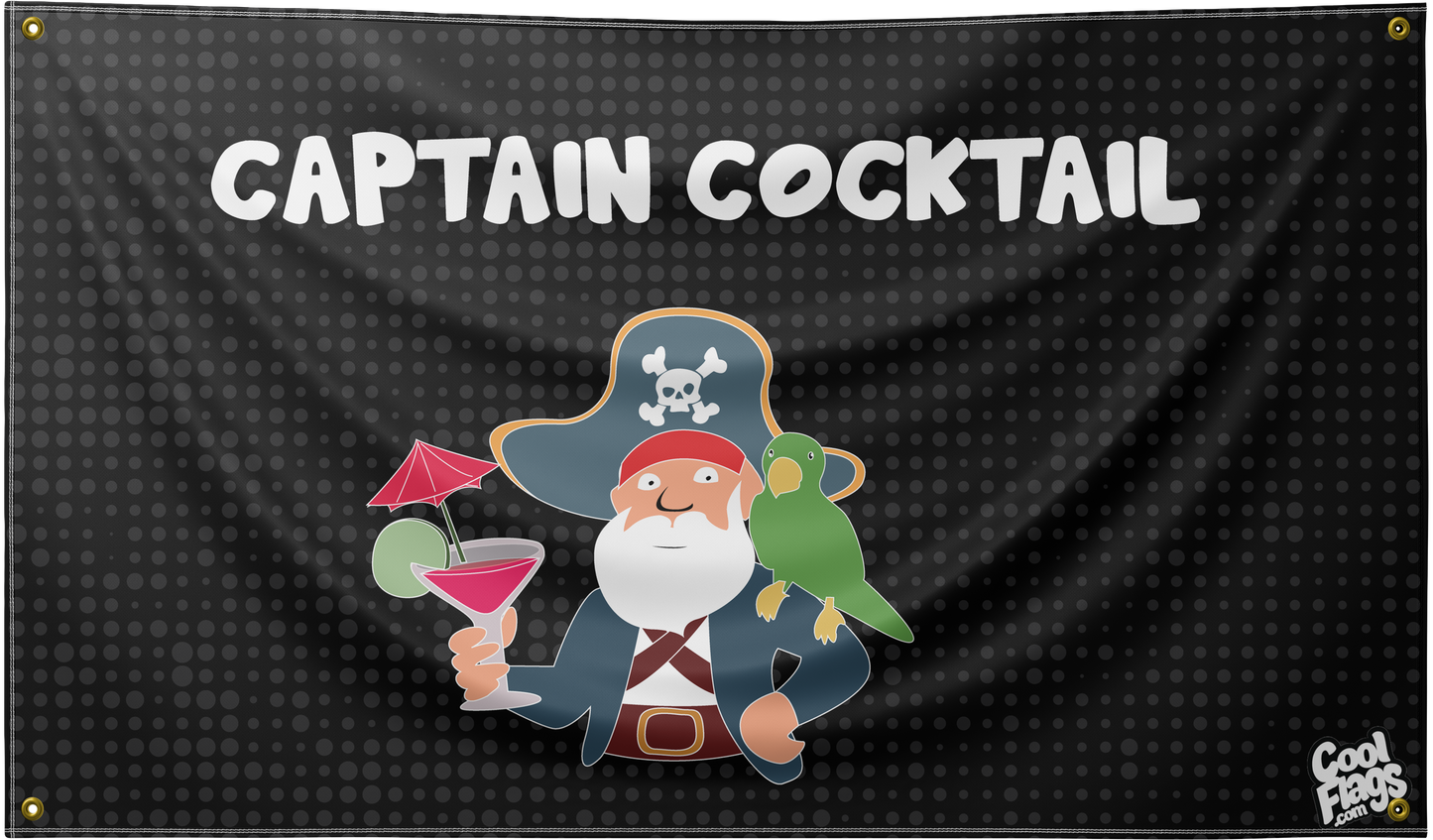 Captain cocktail funny flag