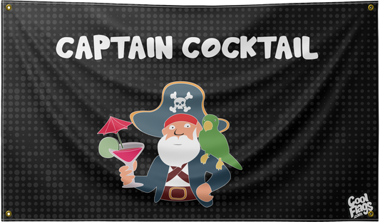 Captain cocktail funny flag