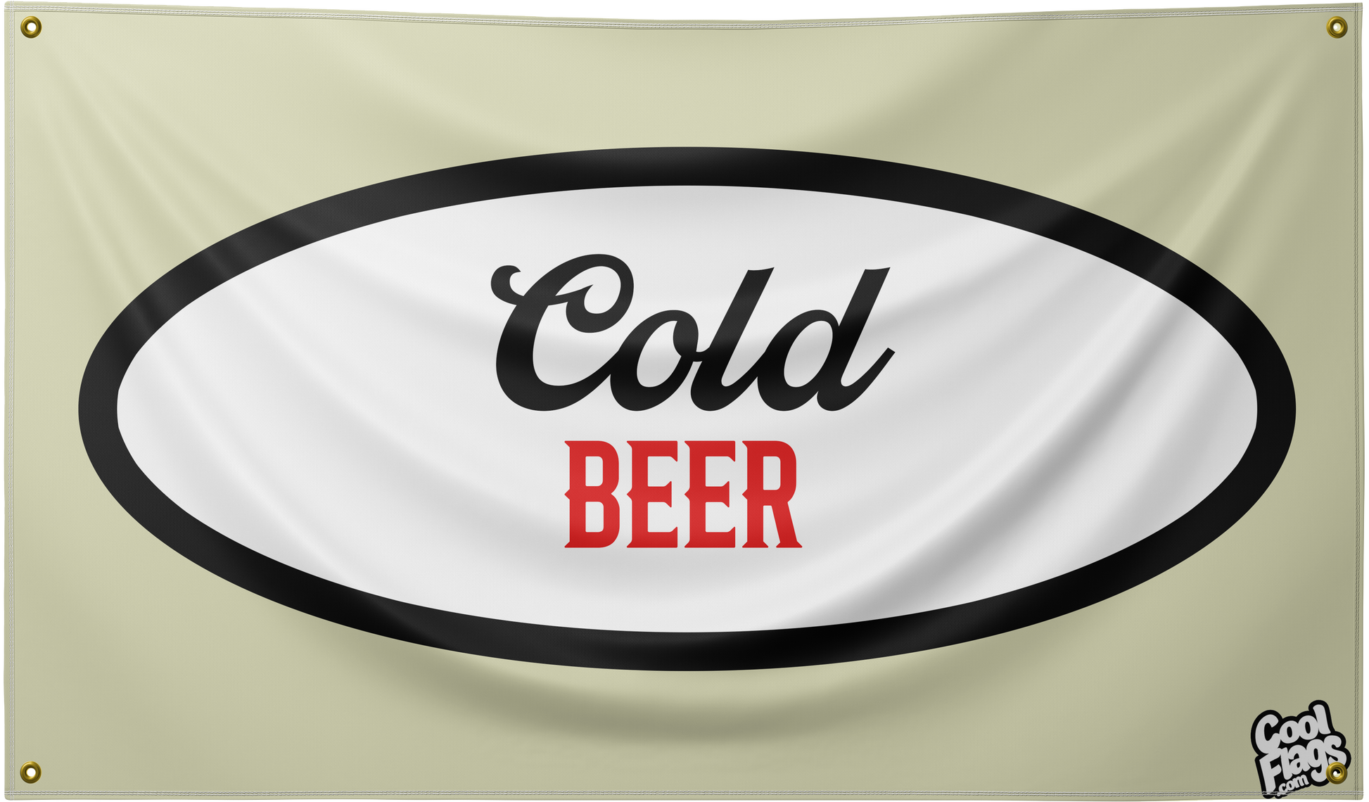 Cold beer cool flag