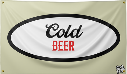Cold beer cool flag