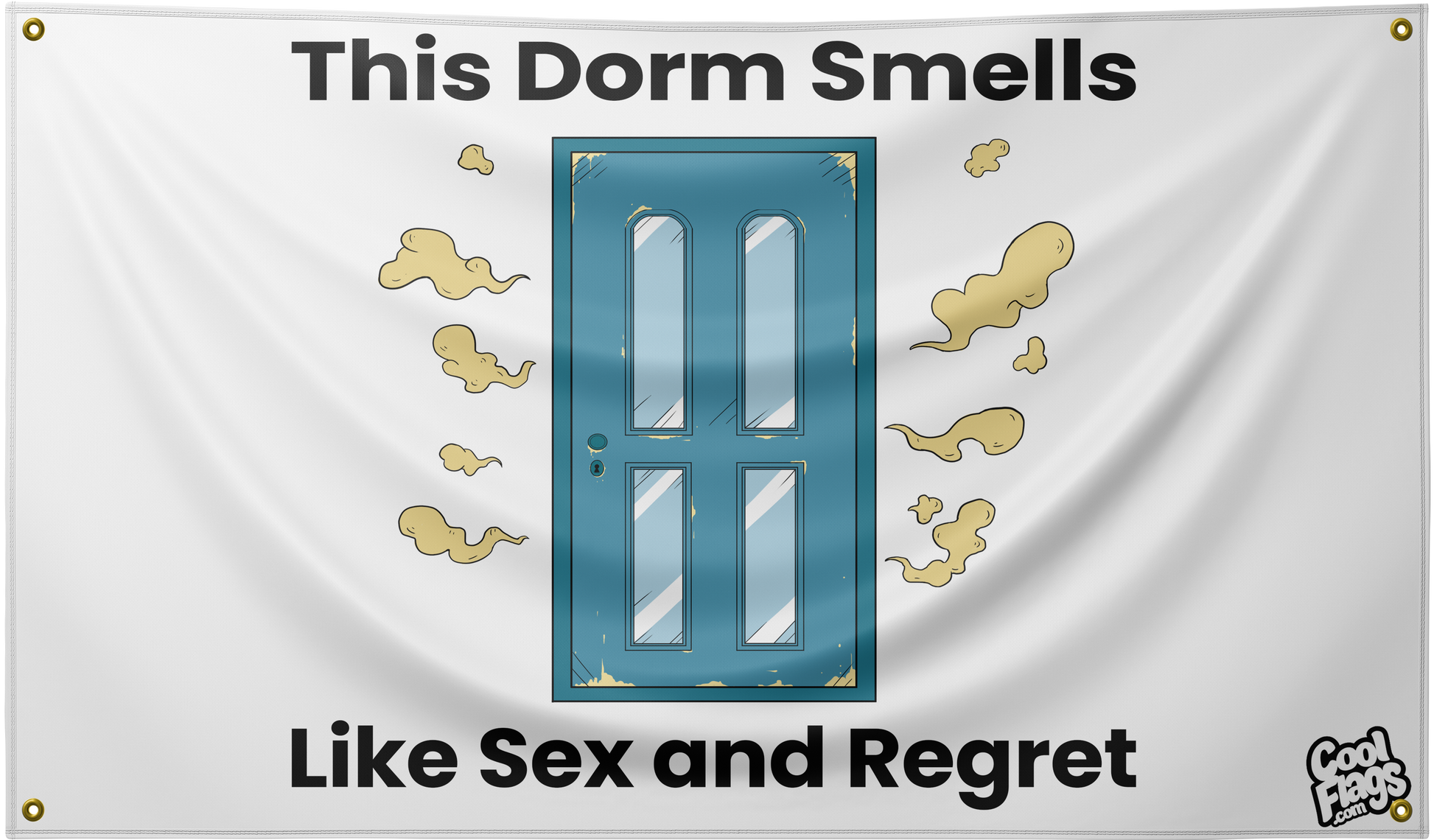 Funny dorm room flag