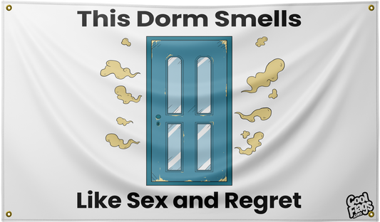 Funny dorm room flag