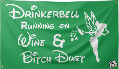 Drinkerbell flag in green