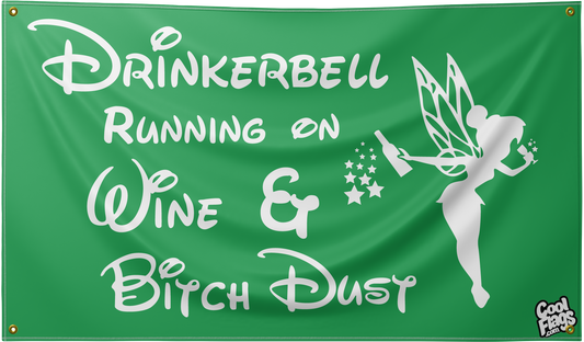 Drinkerbell flag in green