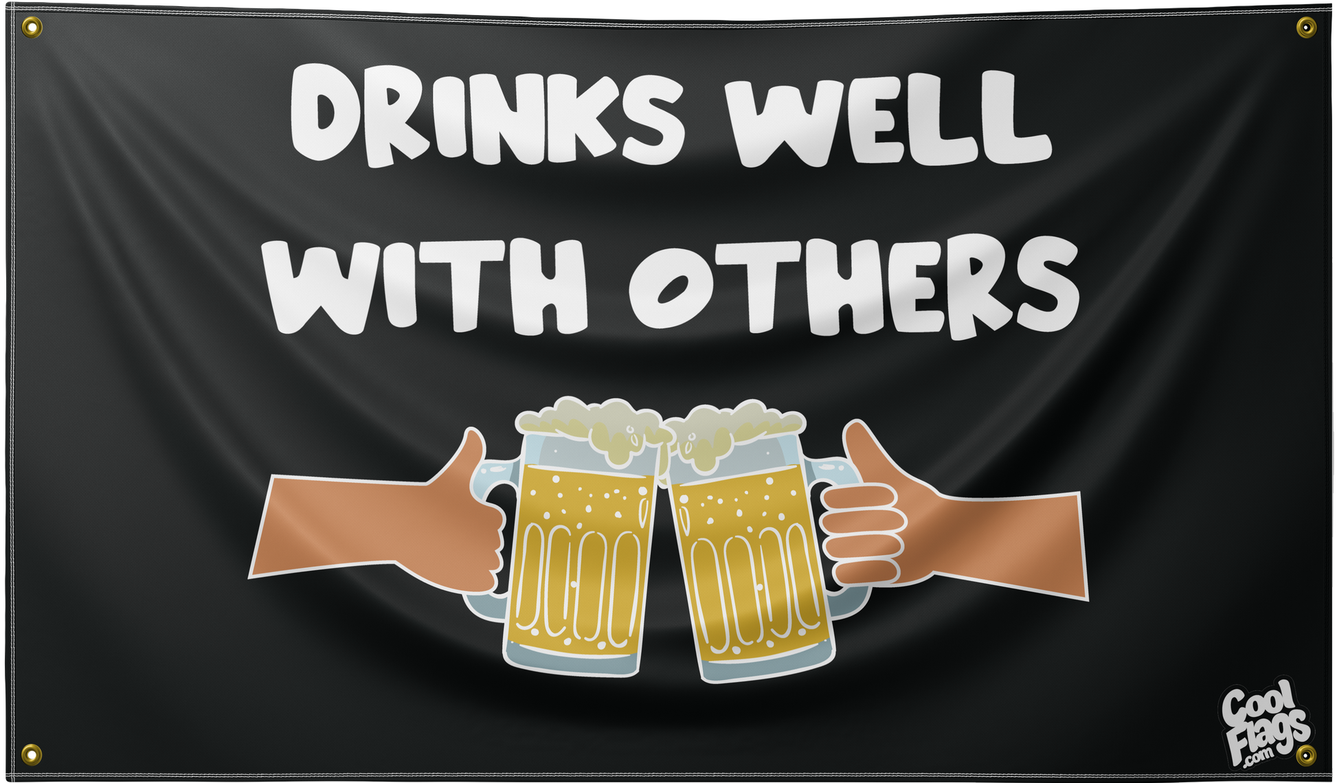 Drinks well with others flag