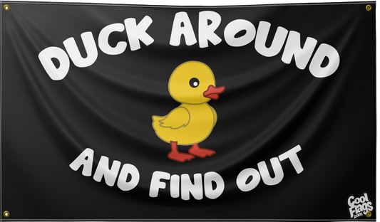 Duck around and find out cool flag