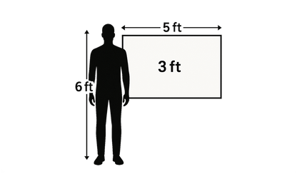Flag size graphic