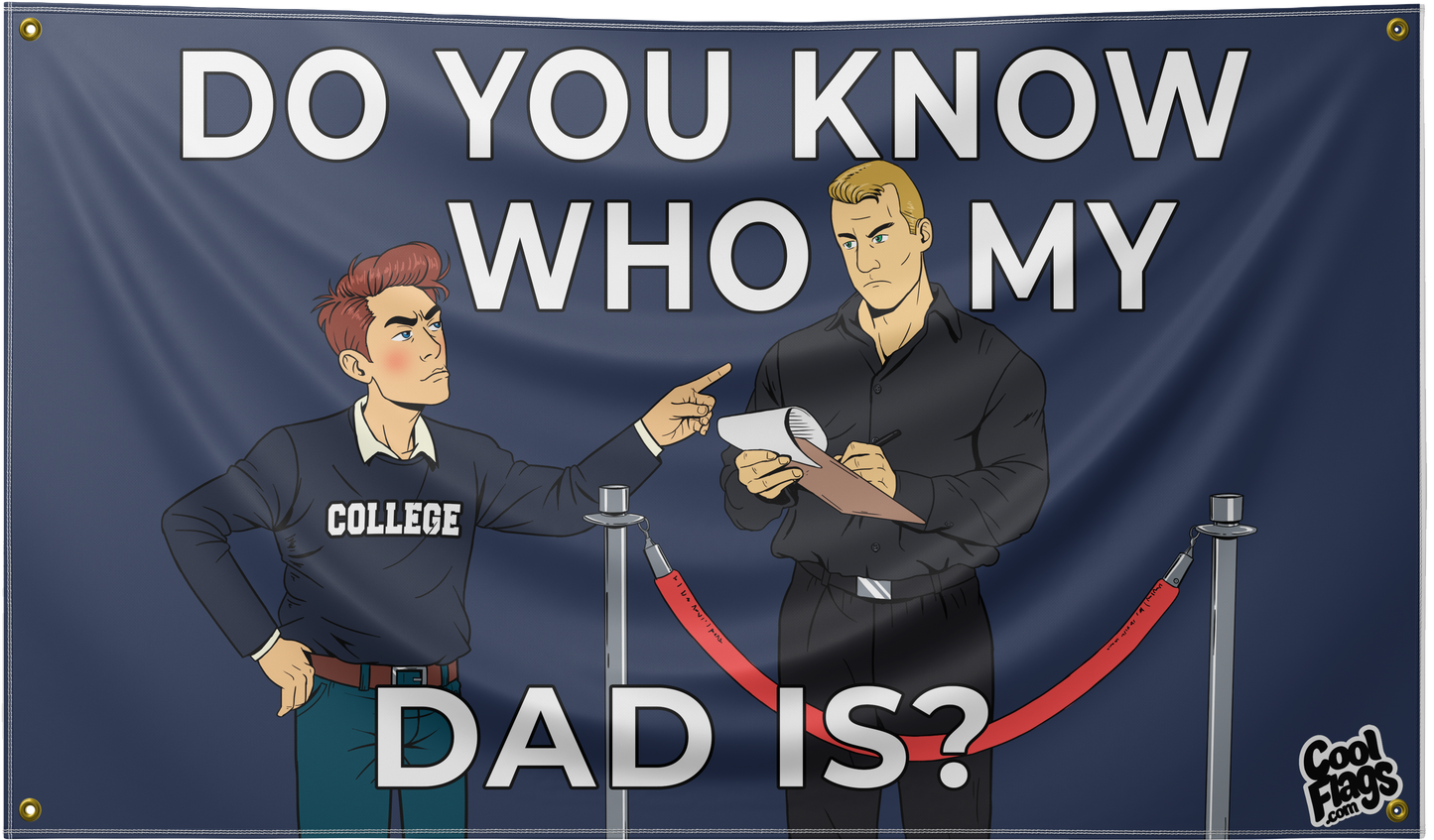 Funny flag for college dorm rooms