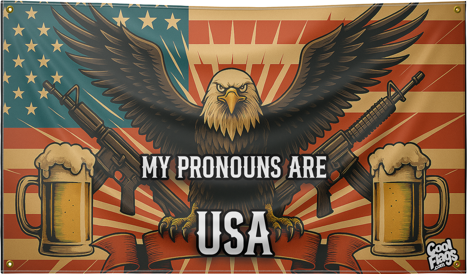 My pronouns are USA flag