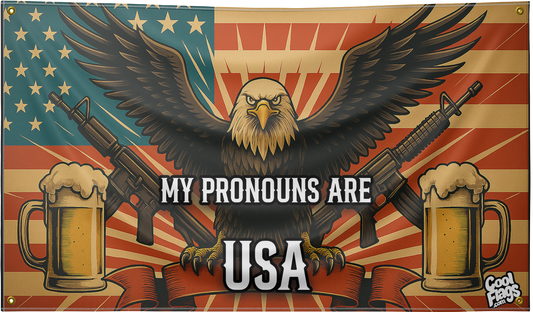My pronouns are USA flag