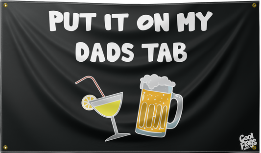 Put it on my dads tab funny flag